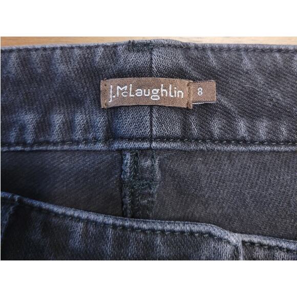 J.McLaughlin Lexi Skinny Jeans Sz 8 Black Stretch Mid Rise Denim EUC - Picture 11 of 11